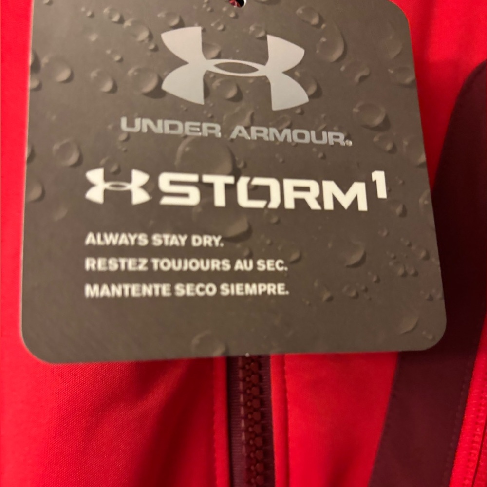 Under Armour Men's Red Performance Jacket - Picture 13 of 14